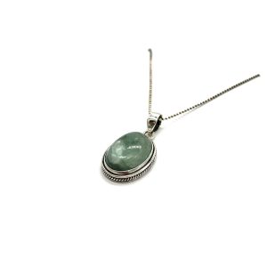 Agua Marina Colgante Plata