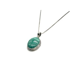 Amazonita Colgante Plata