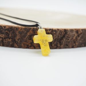 Cuarzo Citrino Cruz Colgante