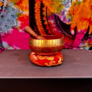 Cuenco Tibetano Rojo Pequeño