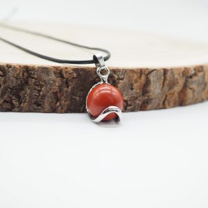 Jaspe Rojo Bola Colgante