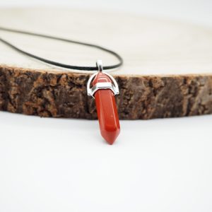 Jaspe Rojo Prisma Punta Colgante