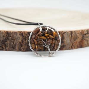 Ojo de Tigre Árbol de la Vida Colgante